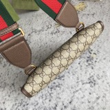 Gucci Retro Tiger Head Logo Printed Postman Bag Crossbody Bag Size: 16x25x3CM