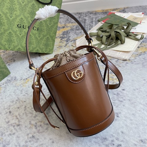 Gucci Classic Bucket Bag Single Shoulder Crossbody Bag Drawstring Size: 11.5x23x8CM