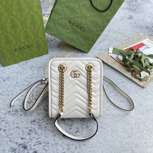 Gucci Marmont Logo Sewing Leather Tote Bag Handbag Crossbody Bag Size: 16x19x7CM