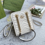 Gucci Marmont Logo Sewing Leather Tote Bag Handbag Crossbody Bag Size: 16x19x7CM