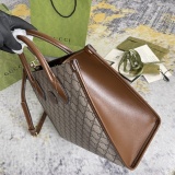 Gucci Classic Vintage Logo Tote Bag Diagonal Cross Tote Bag Size: 31x26.6x14CM