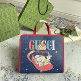 Gucci Dog Printed Canvas Tote Bag Handbag Size: 28x26.5x9CM
