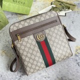 Gucci Classic Striped Knitted Postman Bag Single Shoulder Crossbody Bag