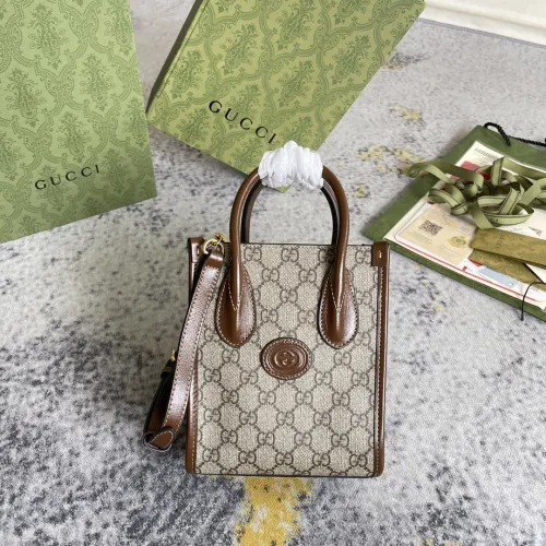 Gucci Retro Classic Logo Tote Bag Piano Music Bag Size: 16x20x7CM