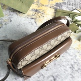 Gucci Classic Horseclip Retro Camera Bag Diagonal Shoulder Bag Size: 22.5x17x6.5CM
