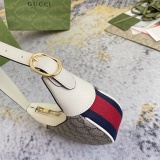 Gucci Retro Classic Logo Ribbon Underarm Bag Handbill Shoulder Bag Size: 20x15x5CM