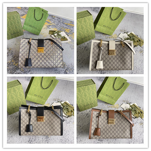 Gucci Padlock Honey Printed Chain Tote Bag Shopping Bag Size: 35x23x14CM