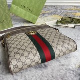 Gucci Classic Striped Knitted Postman Bag Single Shoulder Crossbody Bag