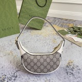 Gucci Retro Classic Logo Ribbon Underarm Bag Handbill Shoulder Bag Size: 20x15x5CM