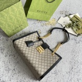 Gucci Padlock Honey Printed Chain Tote Bag Shopping Bag Size: 35x23x14CM