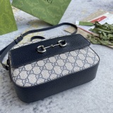 Gucci Classic Horseclip Retro Camera Bag Diagonal Shoulder Bag Size: 22.5x17x6.5CM