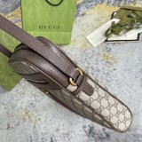 Gucci Classic Striped Knitted Postman Bag Single Shoulder Crossbody Bag