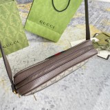 Gucci Classic Striped Knitted Postman Bag Single Shoulder Crossbody Bag