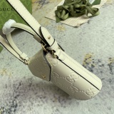 Gucci Classic Embossed GG Flip Mini Bucket Bag Handbag Size: 12.5x15.5x3CM