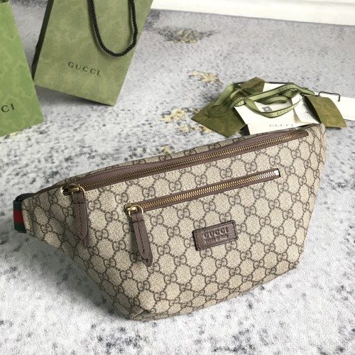 Gucci New Logo Printed Striped Ribbon Cross Chest Bag Waist Bag Size: 28x18x8CM
