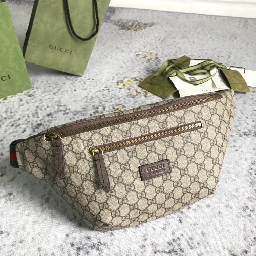 Gucci New Logo Printed Striped Ribbon Cross Chest Bag Waist Bag Size: 28x18x8CM