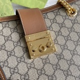 Gucci Padlock Honey Printed Chain Tote Bag Shopping Bag Size: 35x23x14CM