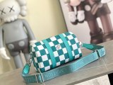 Louis Vuitton Fashion City Keepall Checkered Leather Handbag Shoulder Bag Size: 27x17x13CM