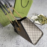 Gucci Padlock Honey Printed Chain Tote Bag Shopping Bag Size: 35x23x14CM