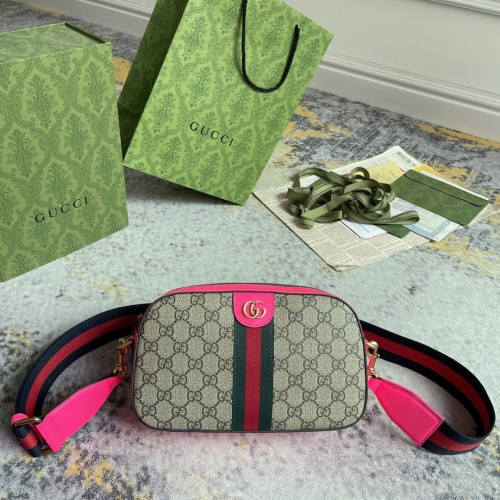 Gucci New Classic GG Canvas Collar Crossbody Bag Handbag Size: 24x15x7CM