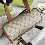 Gucci Retro Horseneck Buckle Shoulder Bag Diagonal Cross Handbag Size: 23x16x12CM