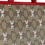 Gucci Dog Printed Canvas Tote Bag Handbag Size: 28x26.5x9CM