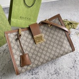Gucci Padlock Honey Printed Chain Tote Bag Shopping Bag Size: 35x23x14CM