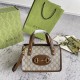 Gucci Retro Horseneck Buckle Shoulder Bag Diagonal Cross Handbag Size: 23x16x12CM
