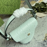 Gucci Classic Embossed GG Flip Mini Bucket Bag Handbag Size: 12.5x15.5x3CM