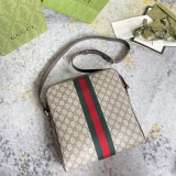 Gucci Classic Striped Knitted Postman Bag Single Shoulder Crossbody Bag