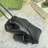 Gucci Marmont Logo Drawstring Bucket Bag Single Shoulder Crossbody Bag Size: 14.5x20x7.5CM