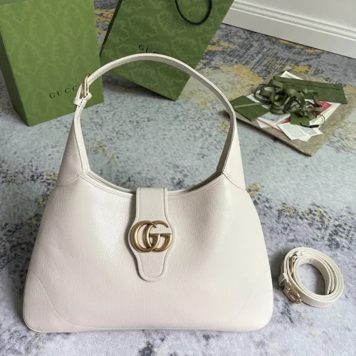 Gucci Aphrodite Gold Retro Double G Half Moon Bag Hand Underarm Bag Size: 39x38x2CM