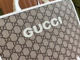 Gucci Dog Printed Canvas Tote Bag Handbag Size: 28x26.5x9CM