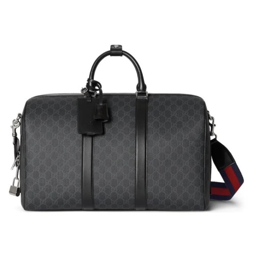 Gucci Classic Striped Canvas Bag Travel Bag Size: 45x30x24.5CM