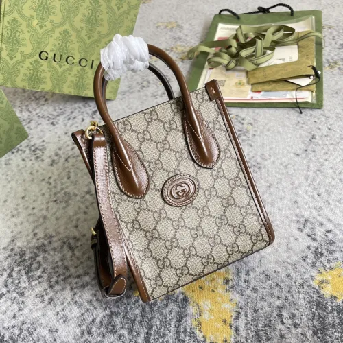 Gucci Retro Classic Logo Tote Bag Piano Music Bag Size: 16x20x7CM