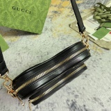 Gucci Fashion Interlocking G-Heart Cross Shoulder Bag Size: 20x17.5x6.5CM