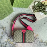 Gucci New Classic GG Canvas Collar Crossbody Bag Handbag Size: 24x15x7CM
