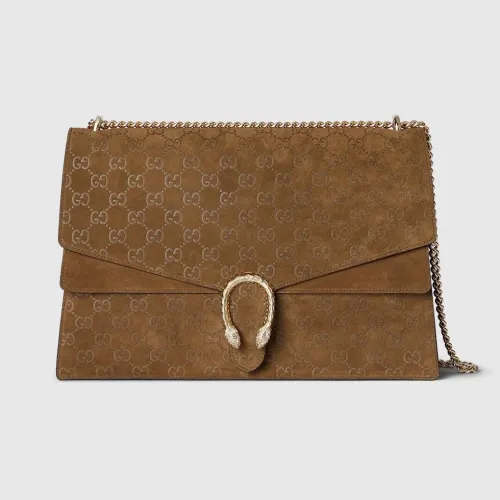 Gucci New Tiger Head Buckle Lacquer Flip Shoulder Bag Size: 42x28x12CM