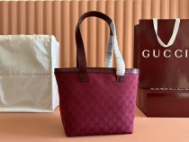 Gucci Classic Full GG Canvas Tote Bag Size: 21.5x17.5x18CM