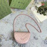 Gucci Marmont Retro GG Sewing Saddle Bag Chain Bag Size: 20x14.5x4CM