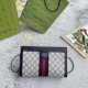 Gucci Retro Logo Striped Ribbon Envelope Bag Crossbody Bag Size: 26x17x8CM