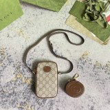 Gucci Classic Vintage Logo Shoulder Cross Bag Wallet Size: 10.5x18x3CM
