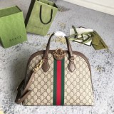 Gucci Classic Logo Striped Ribbon Shell Bag Single Shoulder Crossbody Bag Size: 34x27.5x15CM