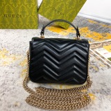 Gucci Marmont Gold Label Logo Sewing Chain Bag Postman Bag Handbag Size: 17x13x6CM