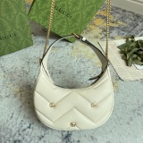 Gucci Marmont Retro GG Embroidered Underarm Bag Handbill Shoulder Bag Size: 21x16x5CM