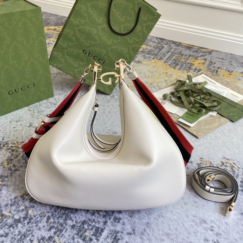 Gucci Attache Detachable Ribbon Dumpling Bun Diagonal Shoulder Bun Size: 35x32x6CM