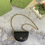 Gucci Marmont Retro GG Sewing Saddle Bag Chain Bag Size: 20x14.5x4CM