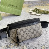 Gucci Classic Versatile Logo Canvas Cross Chest Bag Waist Bag Size: 23x11.4x7.6CM
