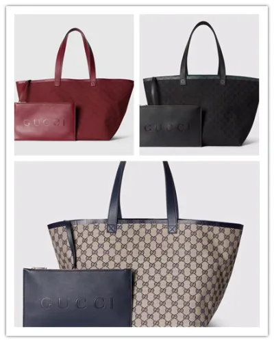 Gucci Classic Logo Printed Tote Bag Shopping Bag Tote Bag Size: 30x28x26CM