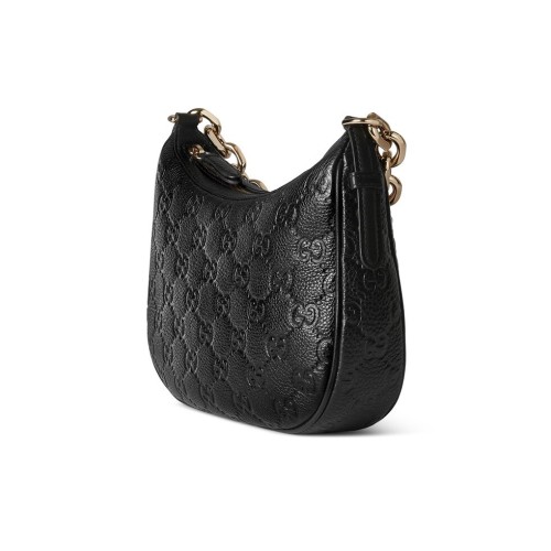 Gucci Classic Embossed Logo Handheld Shoulder Bag Chain Bag Size: 25.5x20x5CM